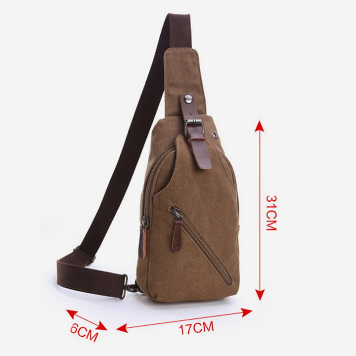 Multifunctional Vintage Canvas Sling Bag