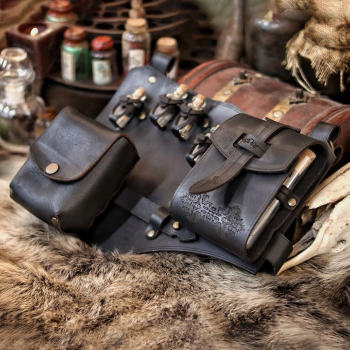 Waist Bag For Women Outdoor Camping Costume Leather Hip Bag