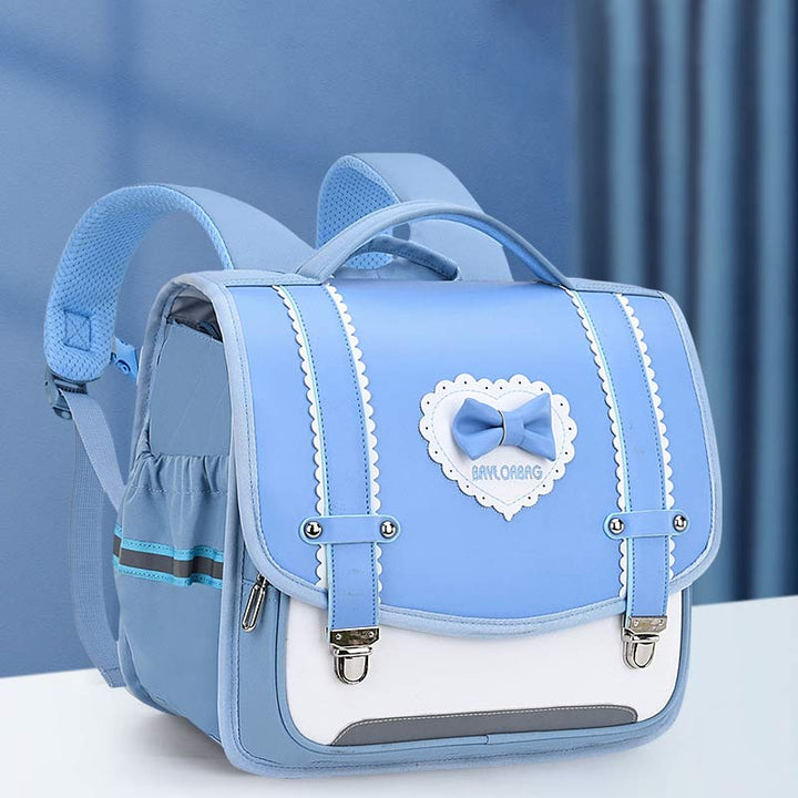 Backpack for Girls Boys Preschool Primary School Bookbag with Reflective Design - LightSkyBlue - Small - image 12