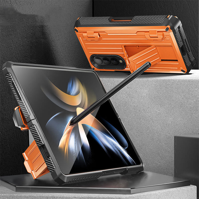 Phone Case With Holder For Samsung Shatter-Resistant Protective Cover