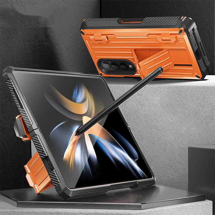 Phone Case With Holder For Samsung Shatter-Resistant Protective Cover