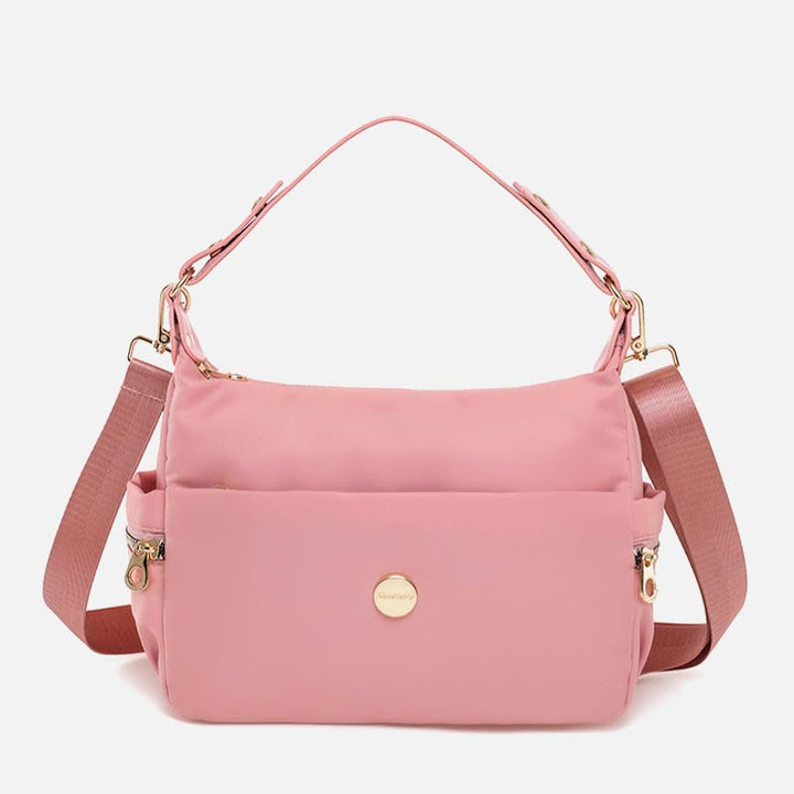 Crossbody Bag for Women Pink Lightweight Multi-Pocket Casual Shopping Handbag