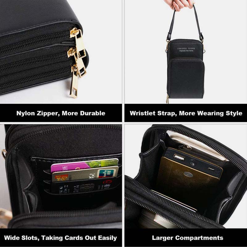 Multi-Compartment Phone Purse With Clear Window - image 12