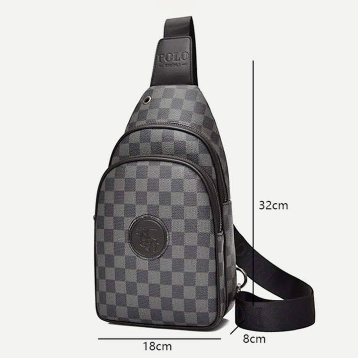 Men Outdoor Casual Travel Hiking Crossbody Chest Sling Bag One-Shoulder Strap