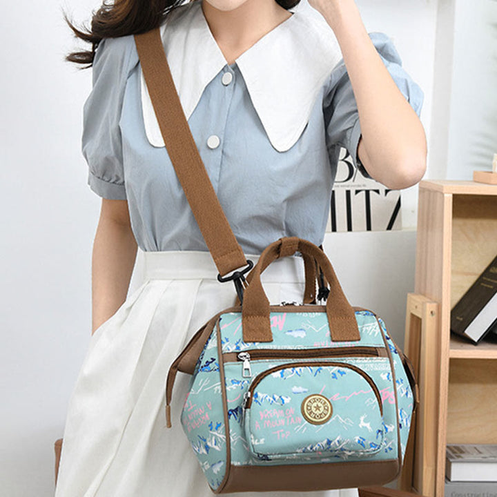 Functional Waterproof Crossbody Bag Convertible Mini Backpack Mommy Bag
