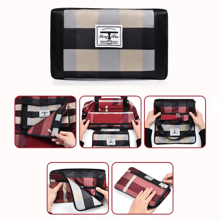 Travel Duffel Bag Sports Gym Shoulder Overnight Bag with Shoes Compartment