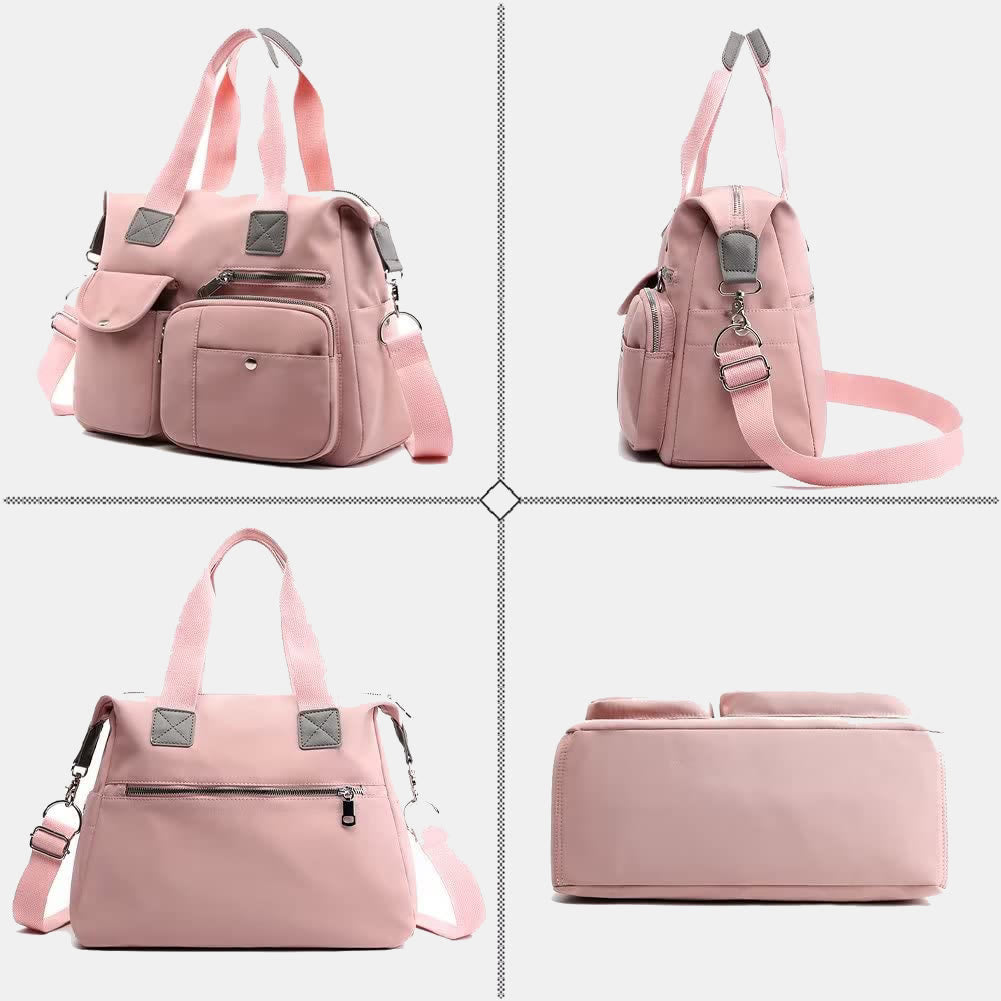 Waterproof Lightweight Multi-Pocket Large Capacity Casual Tote Crossbody Bag