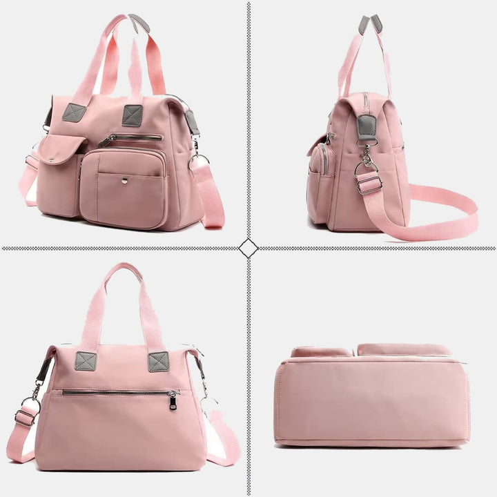 Waterproof Lightweight Multi-Pocket Large Capacity Casual Tote Crossbody Bag