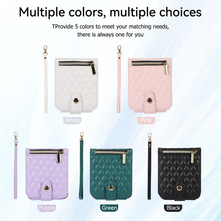 Phone Case For Daily  Z Flip5 Folded Quilted Pattern Case