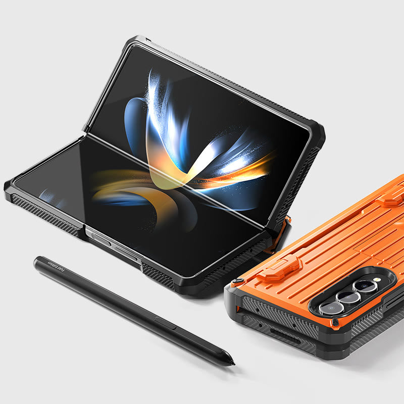 Phone Case With Holder For Samsung Shatter-Resistant Protective Cover