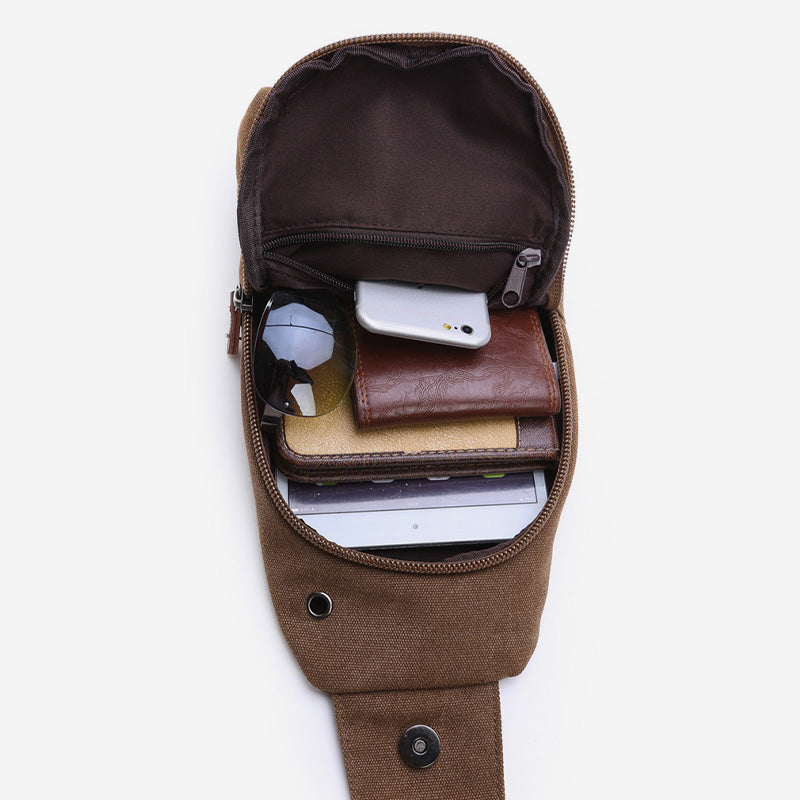 Multifunctional Vintage Canvas Sling Bag