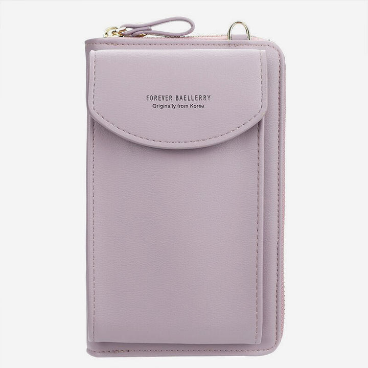 Large Capacity Elegant Long Crossbody Wallet With Phone Position
