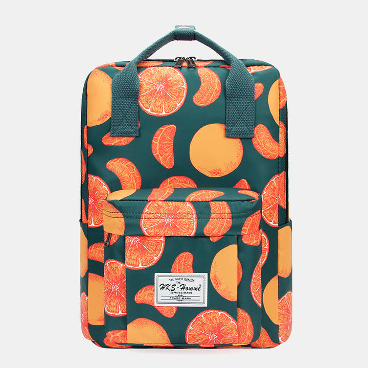 Multicolor Printed Laptop Backpack15.6 Inch College School Bookbag Travel Daypack