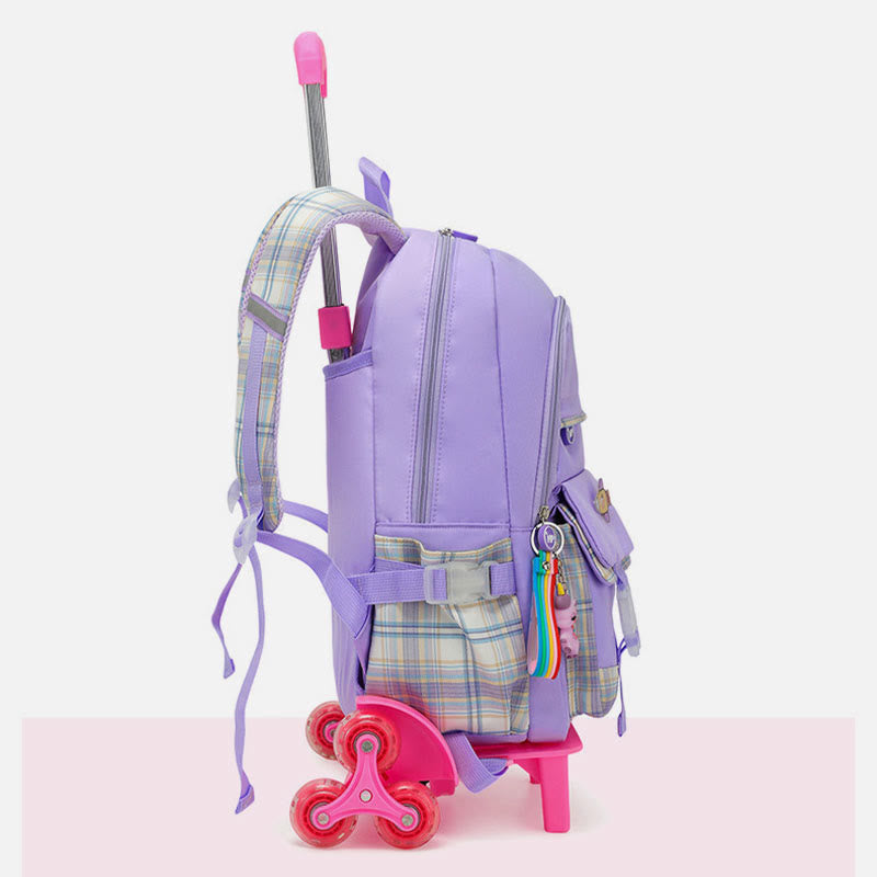 School Backpack For Kids Cute Pattern Rolling School Bag - image 14