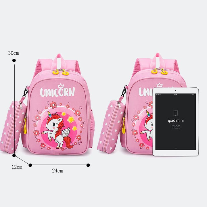 Backpack For Kids Cartoon Printing Cute Unicorn Kindergarten Schoolbag