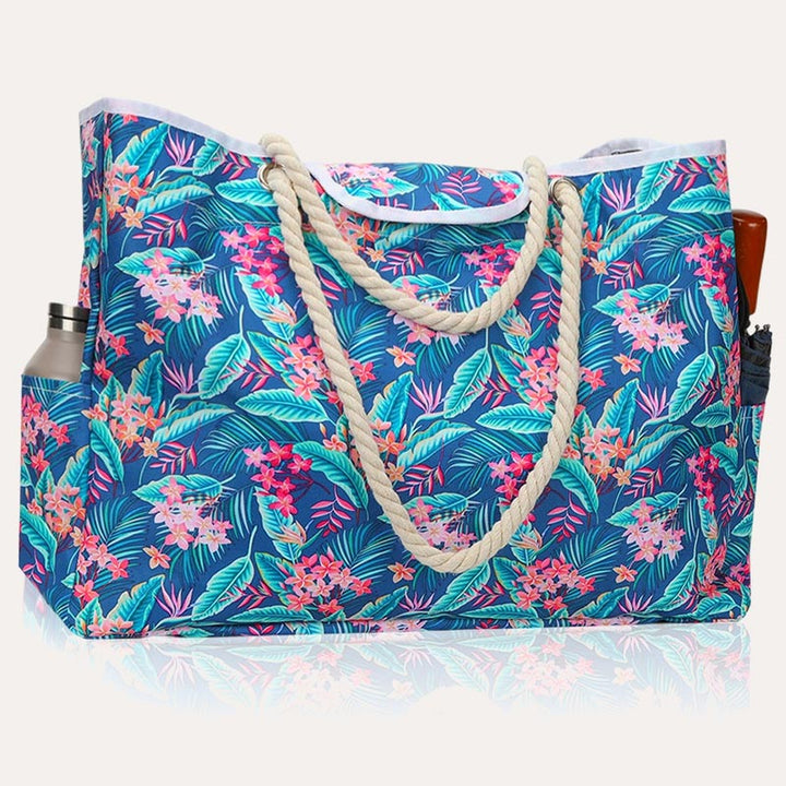 Lightweyght Floral Women Beach Bag Pool Bag Large Waterproof Tote
