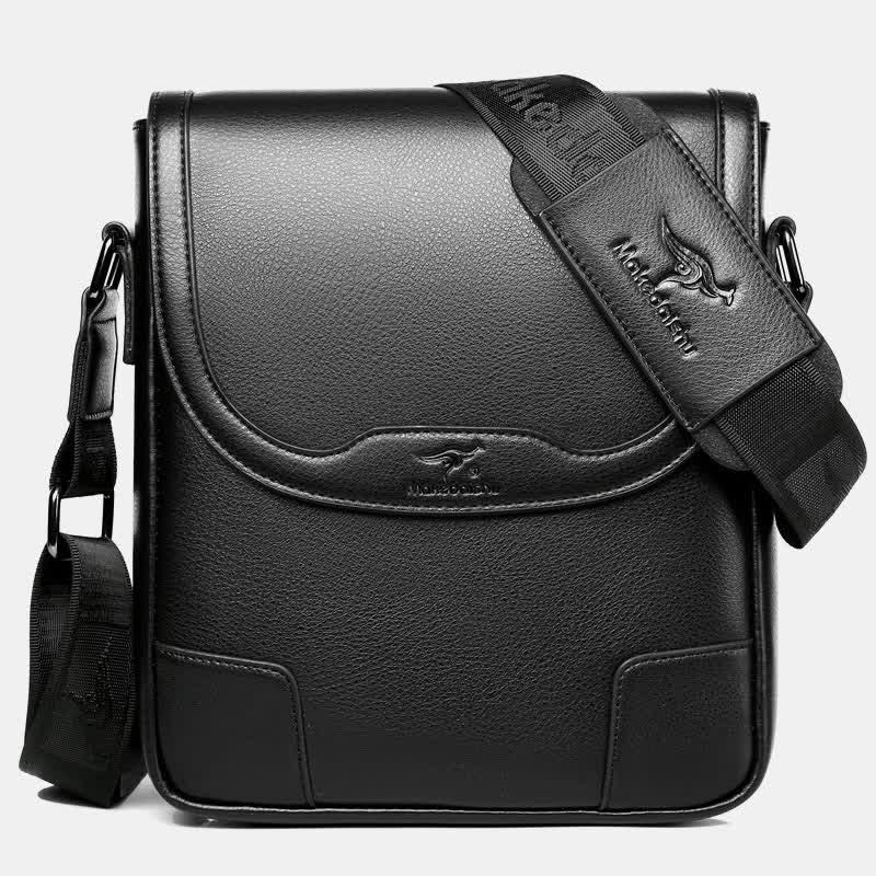 Leather Messenger Bag for Men Waterproof Vintage Crossbody Shoulder Bag