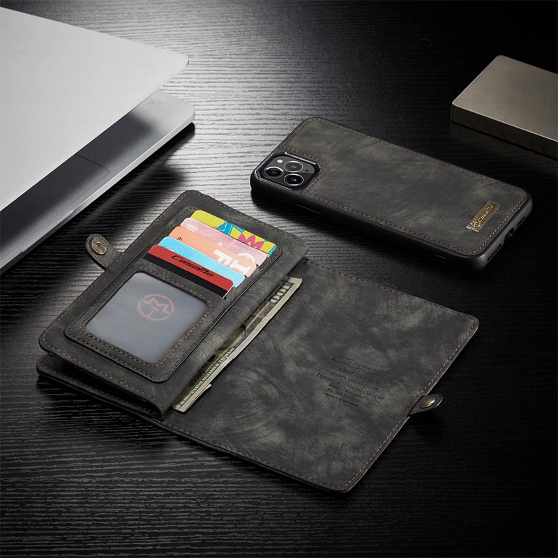 Retro Leather Wallet Phone Bag for iPhone & Samsung &Huawei with Multi-Slot