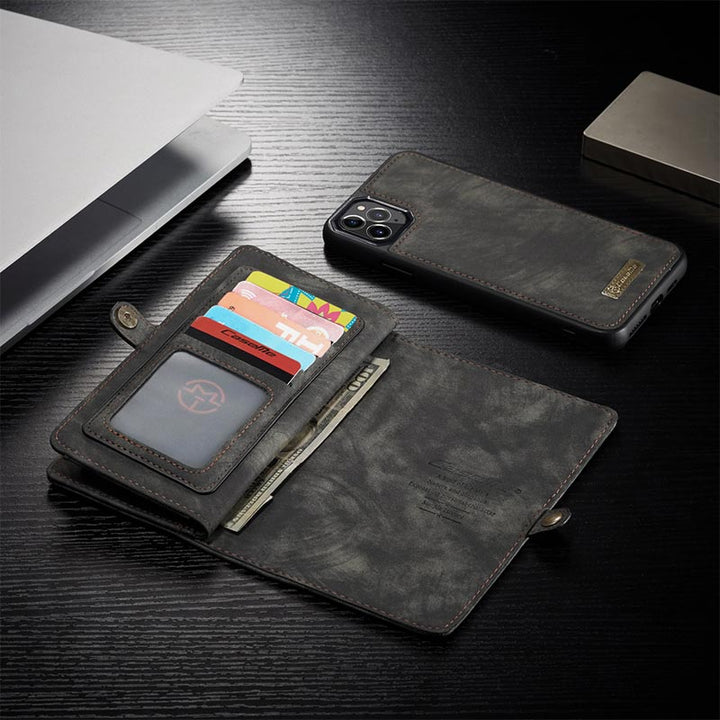Retro Leather Wallet Phone Bag for iPhone & Samsung &Huawei with Multi-Slot