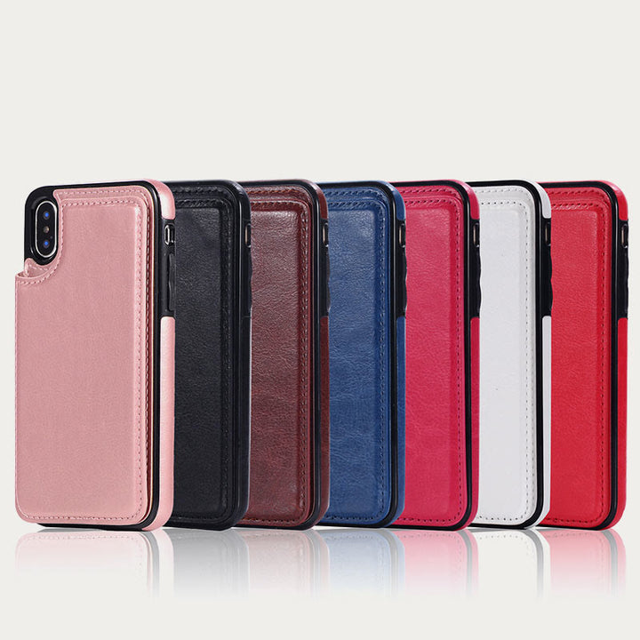 Phone Case For iPhone 13/14 Samsung S22/S20 Magnetic Wallet Case