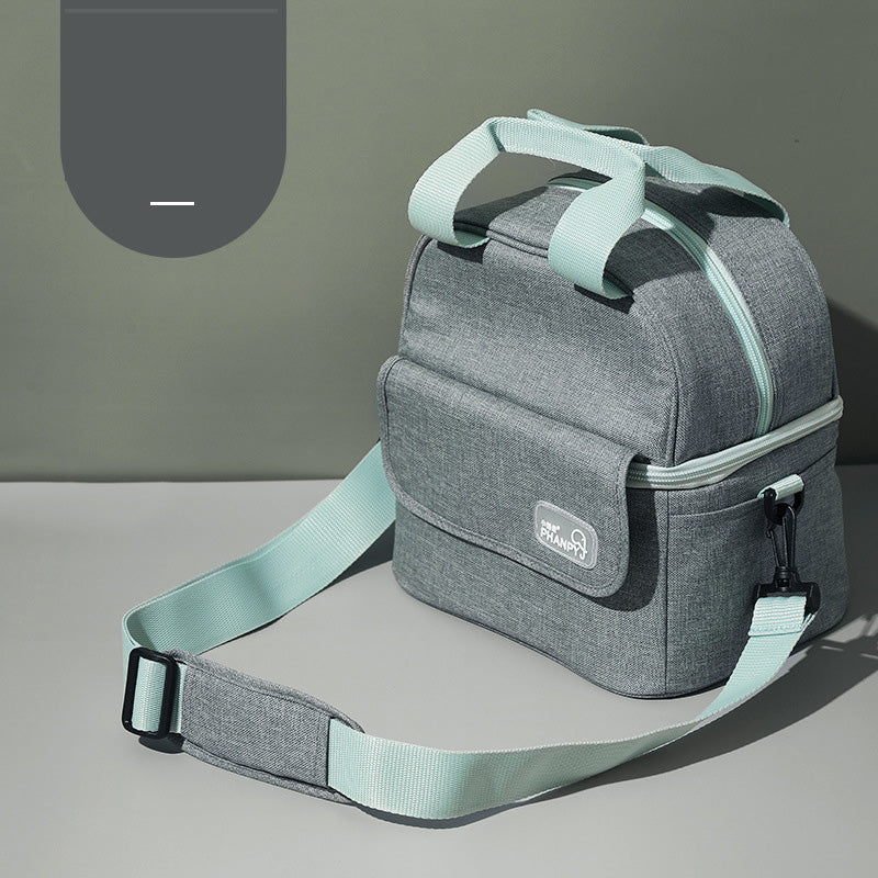Insulated Baby Bottle Bag Mommy Bag Breastmilk Cooler Bag with Contoured Ice Pack