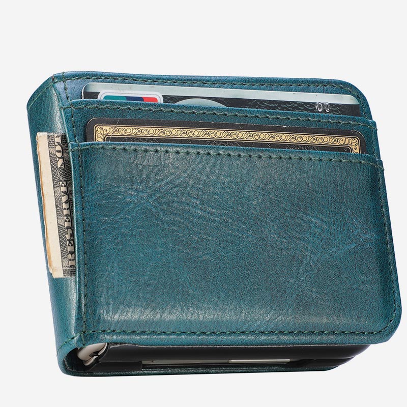 Samsung Galaxy Z Flip& Z Flip 3/4/5/6 Phone Case Leather Phone Bag with Multi-Slot