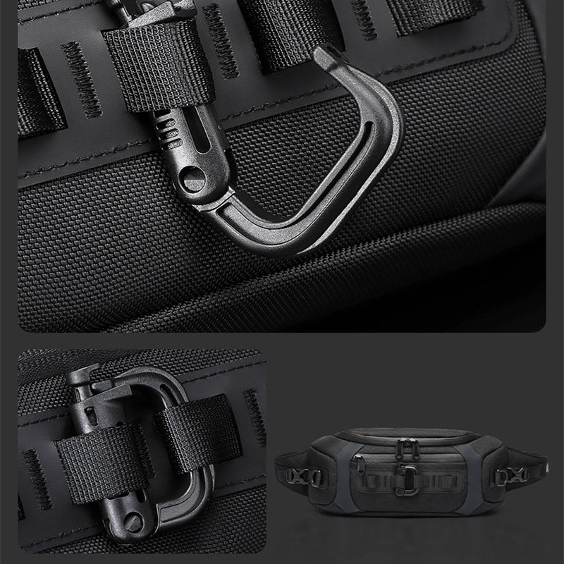 Multifunction Crossbody Bag Waist Pack for Men Multi Pocket Chest Bag