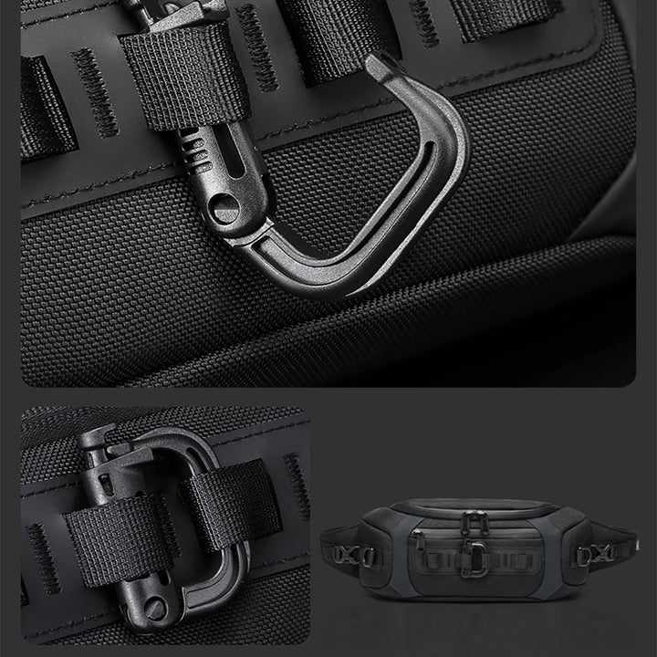 Multifunction Crossbody Bag Waist Pack for Men Multi Pocket Chest Bag
