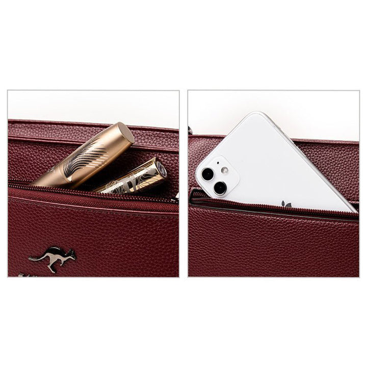 Genuine Leather Crossbody Purse for Women Small Tassel Crossover Shoulder Bag - image 15