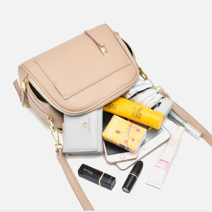 Vegan Leather Purse For Women Classic Top-Handle Bag