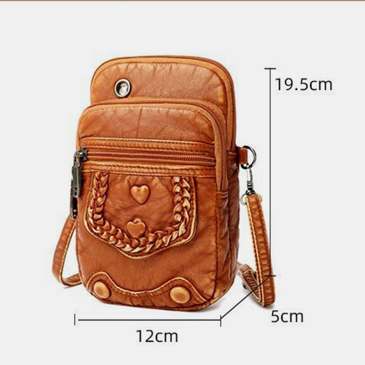 Large Capacity Retro Mobile Phone Bag Crossbody Bag - image 17