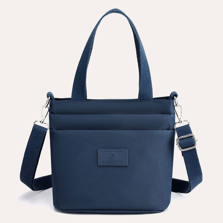 Functional Crossbody Bag Shoulder Bag Multi-pocket Lightweight Solid Color Handbag