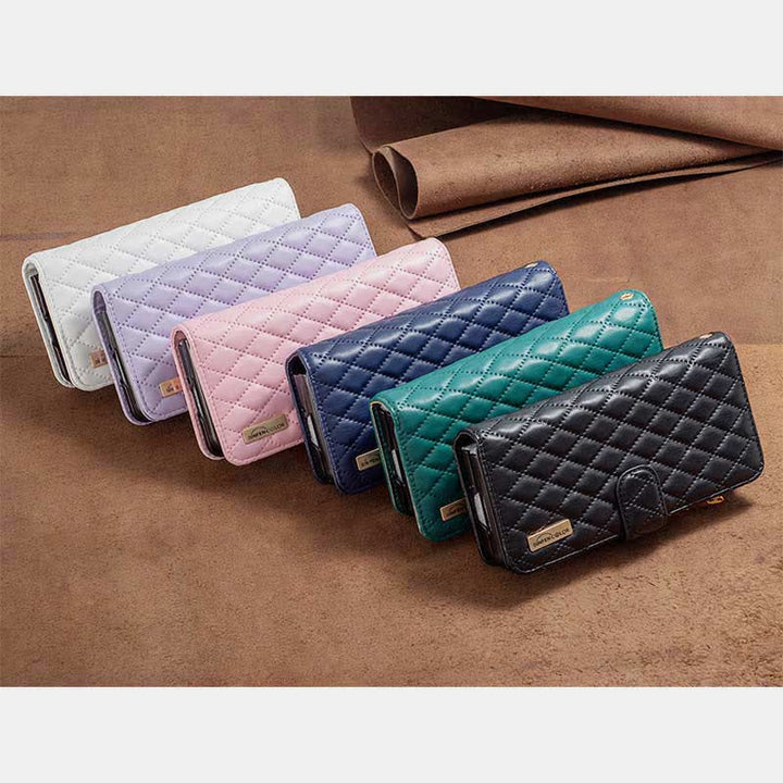 Unisex Luxury Leather Wallet Case Fits for Samsung Galaxy Z Fold 3 4 5
