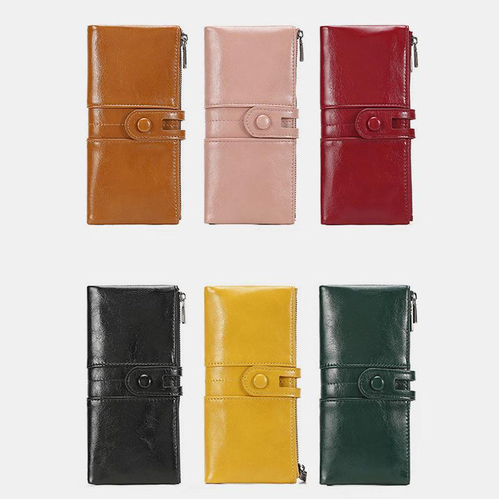 Multi-Slot RFID Vintage Long Purse