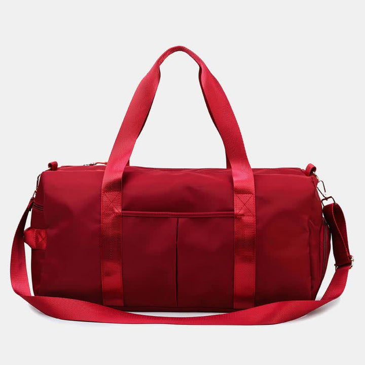 Travel Duffel Bag Sports Gym Shoulder Bag with Wet Pocket Shoes Compartment