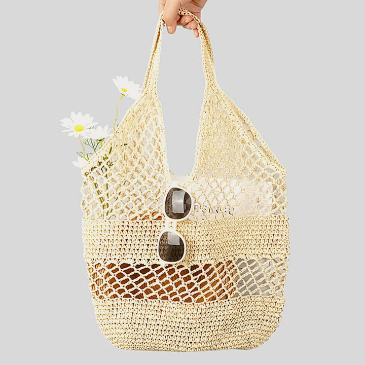 Beach Bag For Women Beach Holiday Hollow Woven Straw Bag