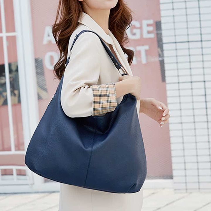 Large Soft Leather Hobo Bag Handbag Tote Everyday Purse for Women
