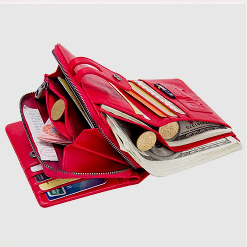 Genuine Leather Multifunctional Anti-theft Wallet