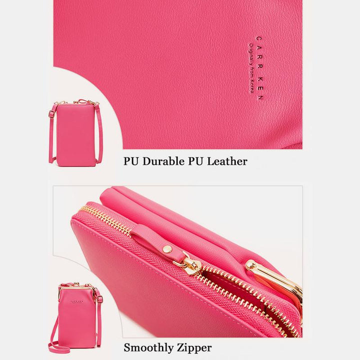 Multifunctional Large Capacity Kiss-Lock Phone Bag