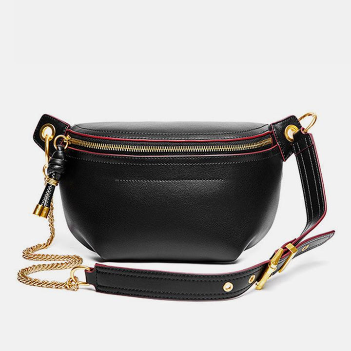 Genuine Leather Large Capacity Crossbody Bag Waist Bag
