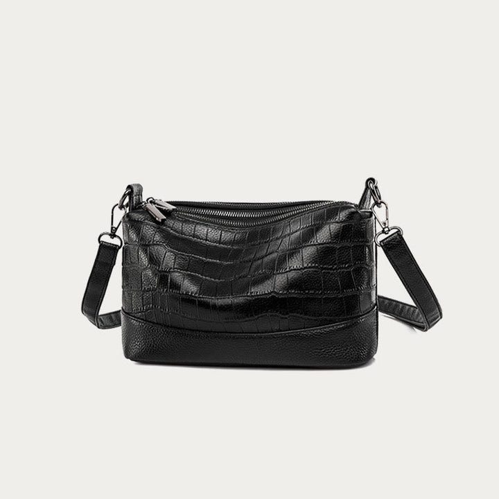 Simple Crossbody Bag For Women Crocodile Print Retro Daily Bag