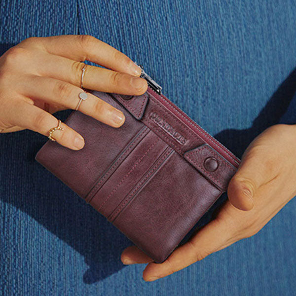 RFID Anti-Theft Multifunctional Genuine Leather Wallet