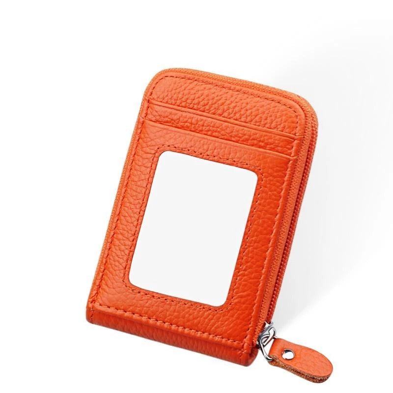 Large Capacity RFID Folding Wallet Card Holder