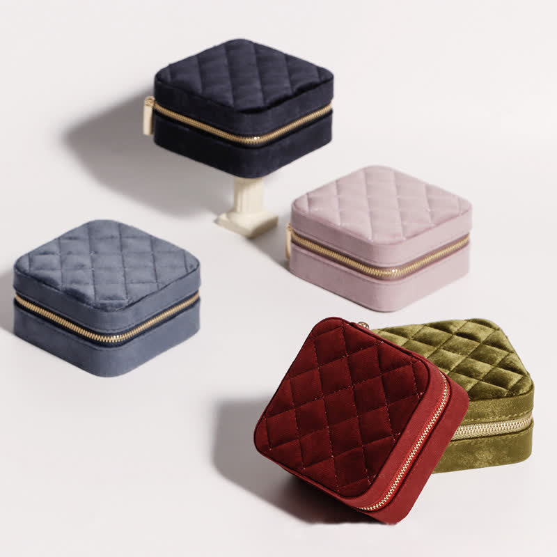 Storage Bag for Women Luxury with Mirror Mini Jewelry Box - image 6