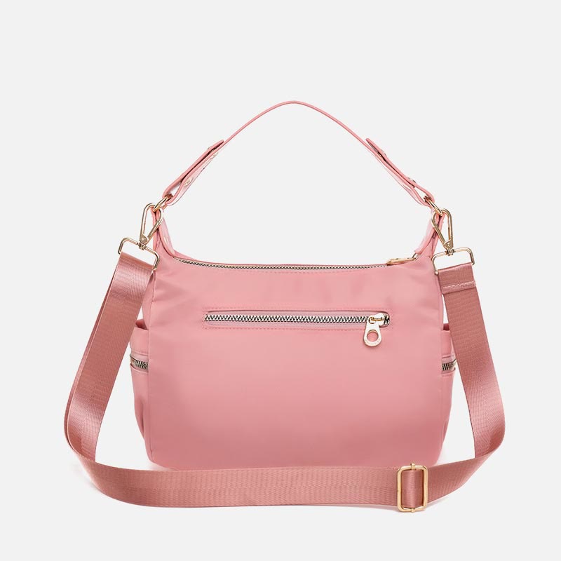 Crossbody Bag for Women Pink Lightweight Multi-Pocket Casual Shopping Handbag