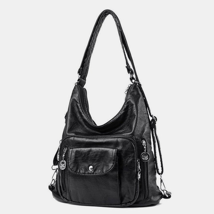 Multi-Pocket Large Capacity Leather Vintage Bag Tote Bag