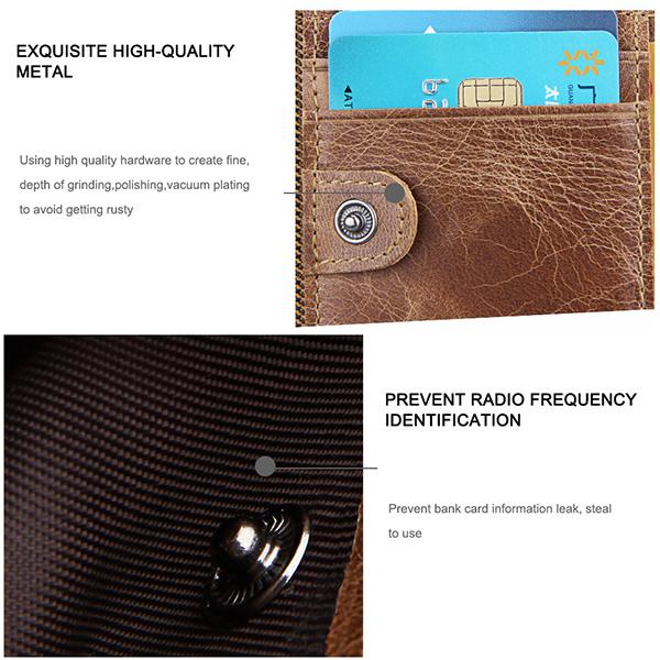 Men's Genuine Leather RFID Wallet