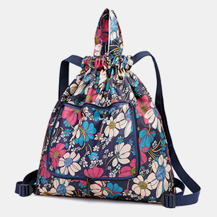 Multifunctional Foldable Backpack With Lanyard