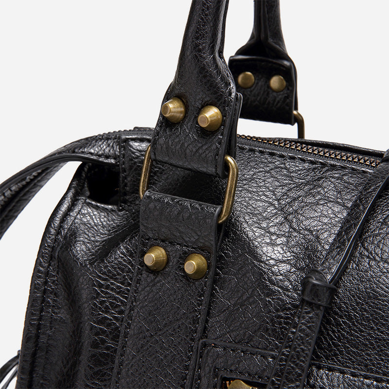 Vintage Tassel Top Handle Bag Women Portable Travel Crossbody Bag