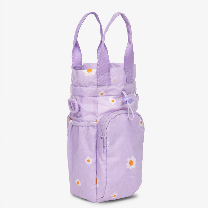 Portable Water Bottle Bag Drawstring Nylon Crossbody Bag Handbag